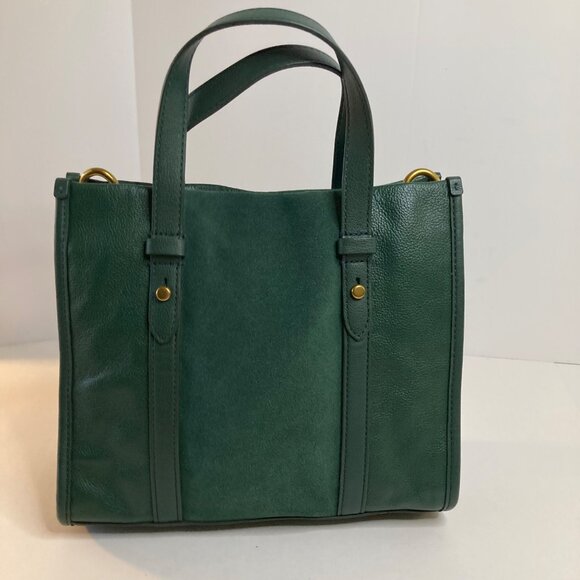 Fossil Green Leather Satchel - Picture 2 of 11